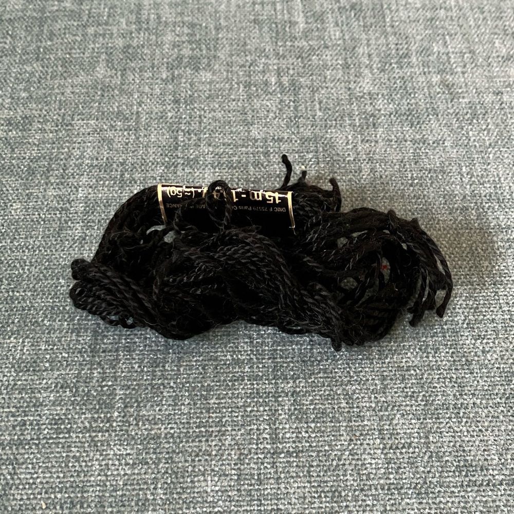 Black Needlepoint Thread Yarn